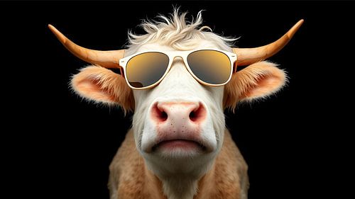 Zoom sur la vache cool sur Jean Pierre