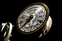 Ship's telegraph in an engine room.