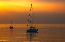 Zonsondergang Markermeer Flevoland