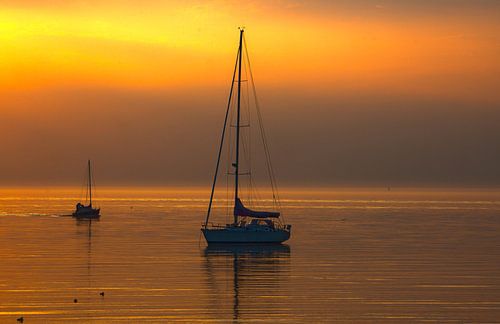 Zonsondergang Markermeer Flevoland