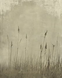 Landschaft im Wabi-Sabi-Stil, Minimalismus von Japandi Art Studio