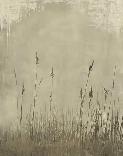 Landschap in wabi-sabi stijl, minimalisme