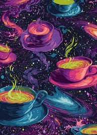 Cups in a cosmic whirlpool by Pixelbull Design