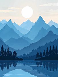Misty Mountain Serenity by Artistic