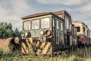 Verlaten  Verroeste Trein Locomotief van Art By Dominic