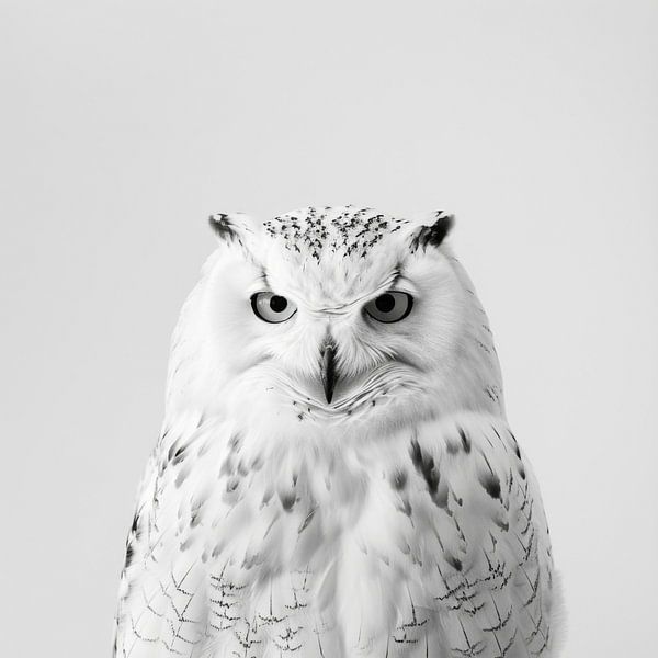 Hibou - Photographie en noir et blanc par Poster Art Shop