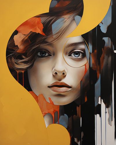 Digital art collage: "I see you"