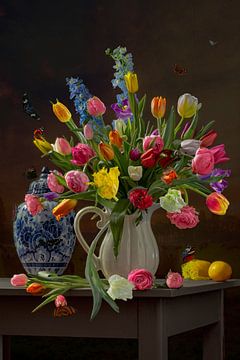 Still life 'Dutch spring by Willy Sengers