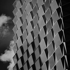 detail van mooie lijnen in gebouw van Karel Ham