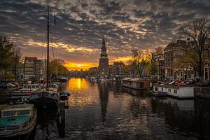 Zonsondergang aan de Oudeschans