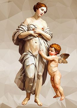 Venus and Cupid (Low poly)