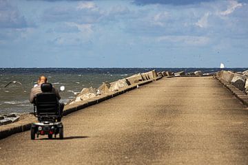 Liberté sur la jetée sur Michael Ruland