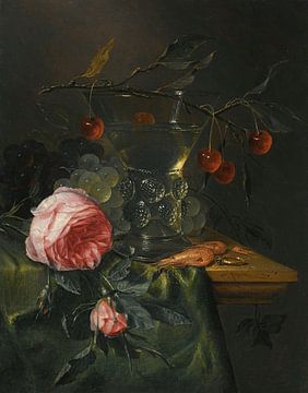 A Still Life With A Cherry Branch, Pieter de Ring
