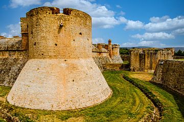 Wassergraben Festung Salses le chateau Roussillon Südfrankreich von Dieter Walther