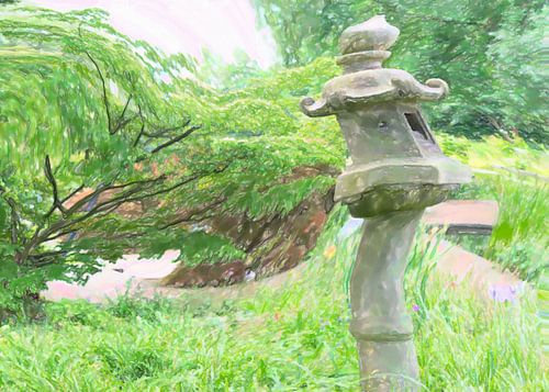Japanse kromme lantaarn