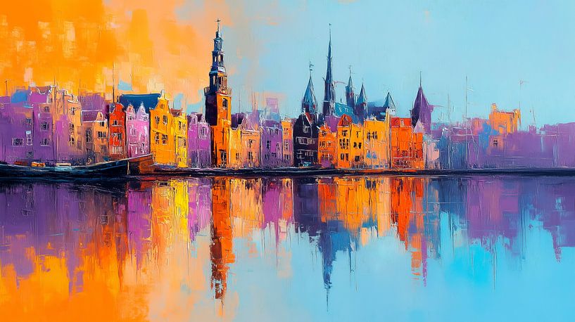 L'heure d'or à Leiden - Spectacle de couleurs par MArt