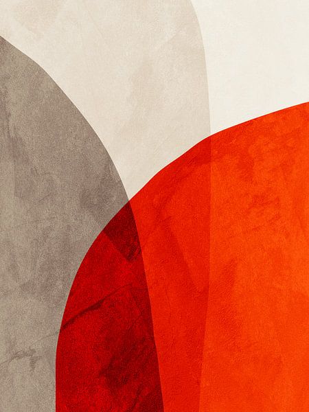 Organic abstract art - earthy tones by Online Arts