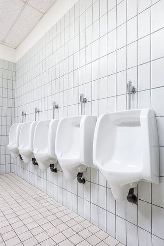 Urinoirs bij de mannen toilet