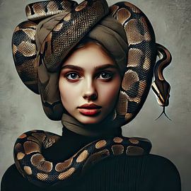 The snake woman by Kay Weber