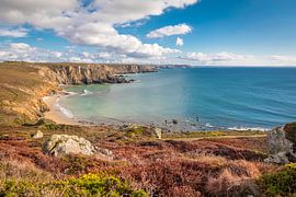 Plage Porzh Koubou beim Pointe de Dinan, Crozon, Bretagne
