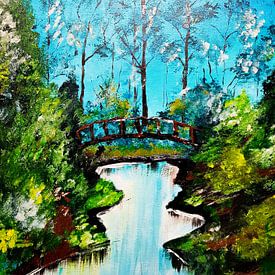 Landschap Schilderij! van J.colordrawingz_