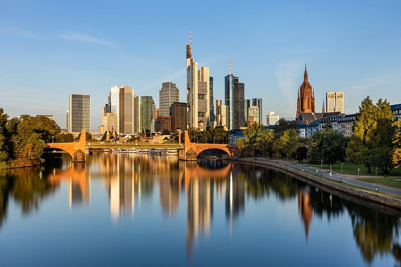 Frankfurt am Main in the early morning sun, Germany by Adelheid Smitt