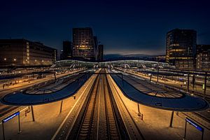 Utrecht Central en soirée