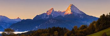 Panorama-Sonnenaufgang Watzmann bei Berchtesgaden