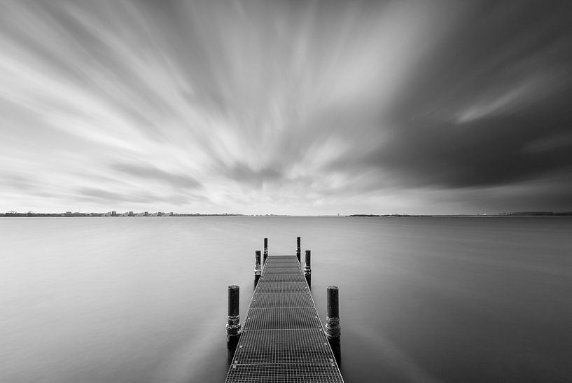 dock on the Gooimeer by Arjan Keers