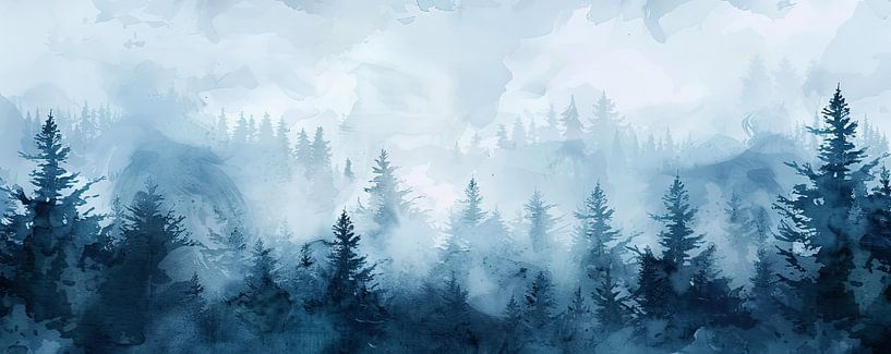 Winter in the Woods by ByNoukk