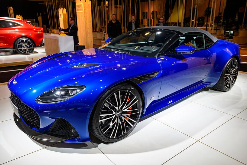 Aston Martin DBS Superleggera Volante  convertible sports car on display at Brussels Expo on January by Sjoerd van der Wal Photography