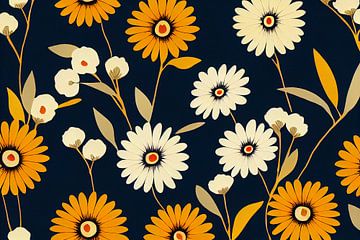 Colourful floral pattern XI by Whale & Sons