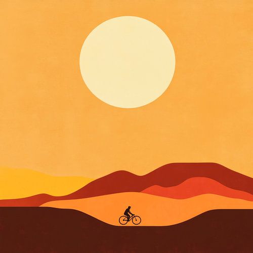 Fietsen in de woestijn