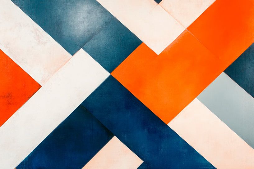 Geometrisches Farbenspiel – Abstrakt von Poster Art Shop