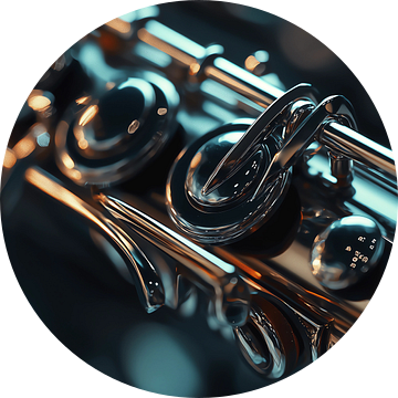 Sfeervolle achtergrond van muziekinstrument, Fluit