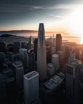 Stadsgezicht: San Francisco van fernlichtsicht