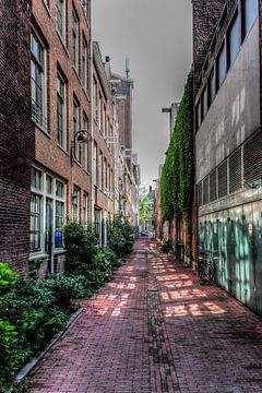 Thematische Straße irgendwo in Amsterdam, Amsterdam, Niederlande von Maarten Kost