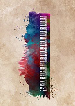 Keyboard Klavier Musikinstrument Kunst #Tastatur #Klavier von JBJart Justyna Jaszke