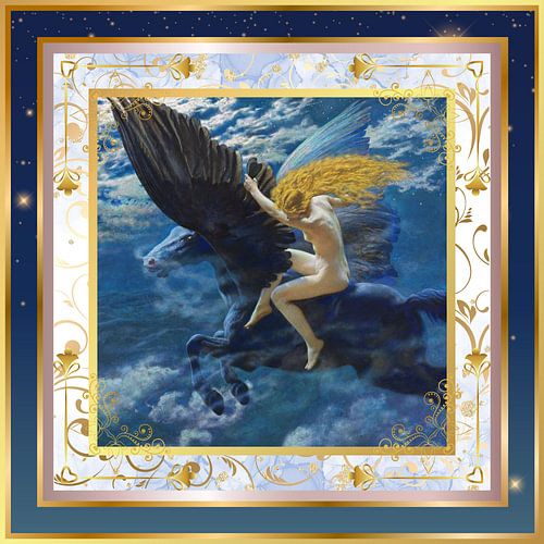 Droom Idylle (Een Valkyrie) door Edward Robert Hughes