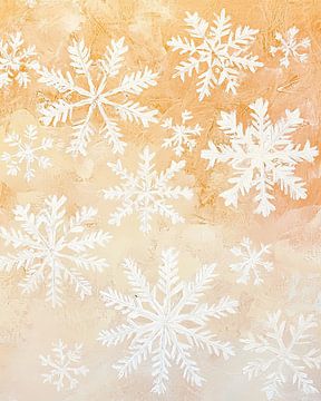 Christmas Gold | Snowflakes Gold by Wonderful Art