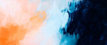 Coloured watercolour structure - Abstract by Poster Art Shop