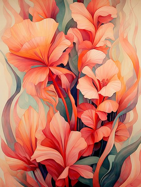 Flowers abstract by Bert Nijholt