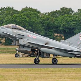 Landung des Eurofighter Typhoon der Royal Air Force. von Jaap van den Berg