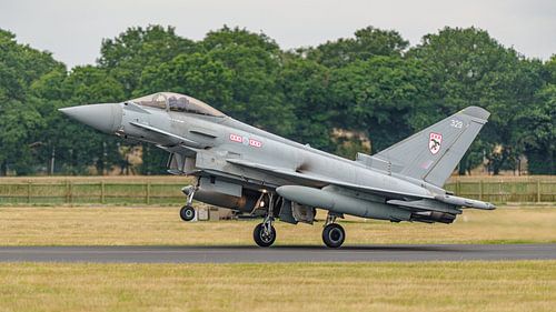 Landende Royal Air Force Eurofighter Typhoon.