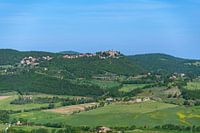 Uitzicht van Montepulciano naar Montefollonico