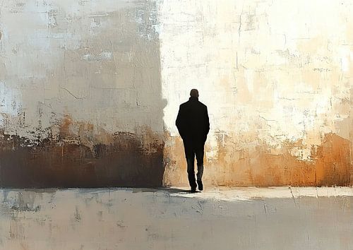 Eenzame Figuur Kunst van Zen en Meer