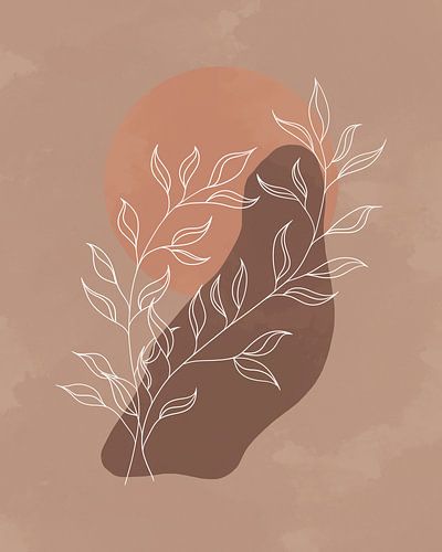 In the autumn sun 2 minimalist landscape by Tanja Udelhofen