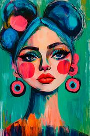 Vibrant beauty in colours by Poster Art Shop
