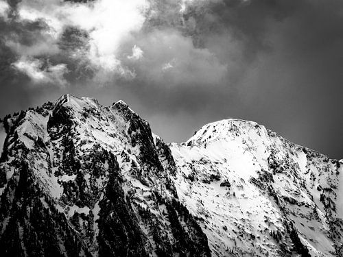 Stockhorn chain in black and white