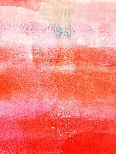 Abstrait romantique et minimaliste en rouge, orange et rose